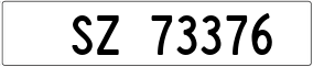 Truck License Plate